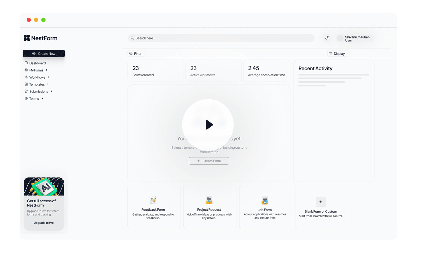 Build Your Forms in Minutes